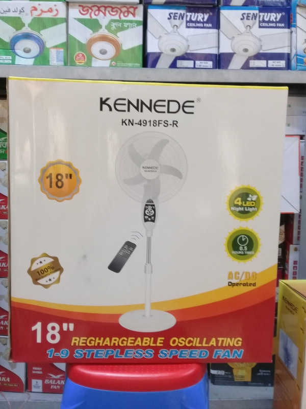 Kennede KN-4918FS 18" inch Rechargeable Full Stand Remote Control Fan